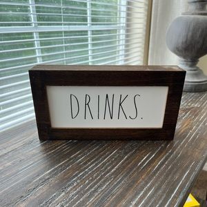 RAE DUNN Drinks Sign